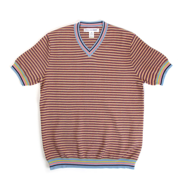 Comme des Garcons Shirt  Knit Vneck SS Sweater-7
