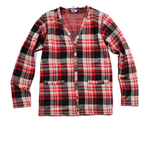 Comme Des Garcon By Junya Watanabe Plaid Check Cardigan