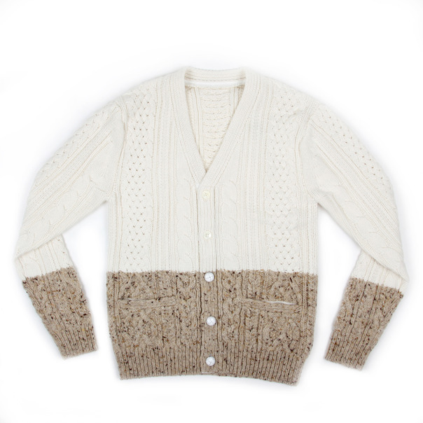 Sacai Cable Knit Split Cardigan-5 Sacai Cable Knit Split Cardigan-5