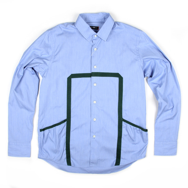 Cash Ca End on End Knit Tape Shirt Cash Ca End on End Knit Tape Shirt