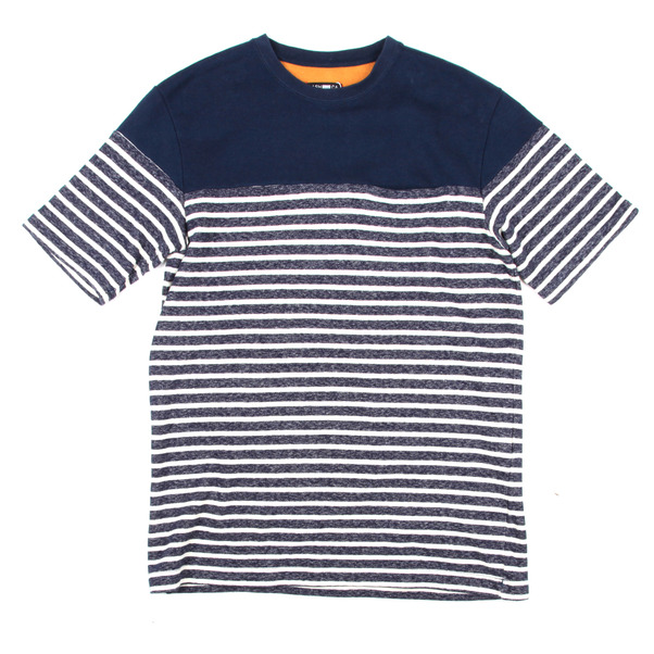 Cash Ca Panel Border SS Sweater Cash Ca Panel Border SS Sweater