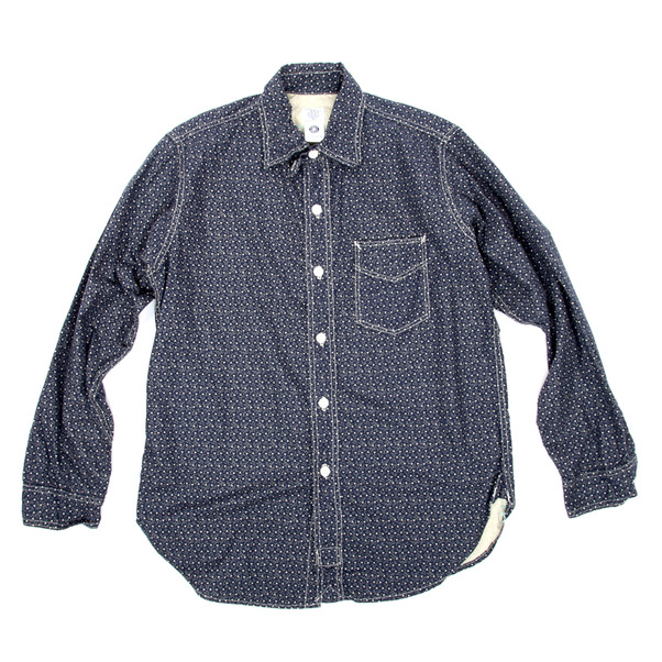 Post O' Alls Indigo Calico Post-R Shirt
