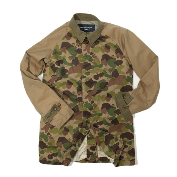 COMME des GARCONS HOMME Camo Trench-14