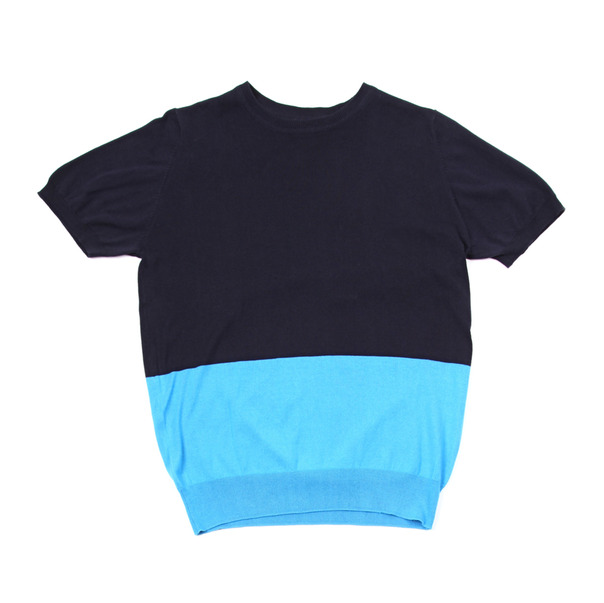 Uniform Experiment 2-Tone Crewneck SS Sweater Uniform Experiment 2-Tone Crewneck SS Sweater
