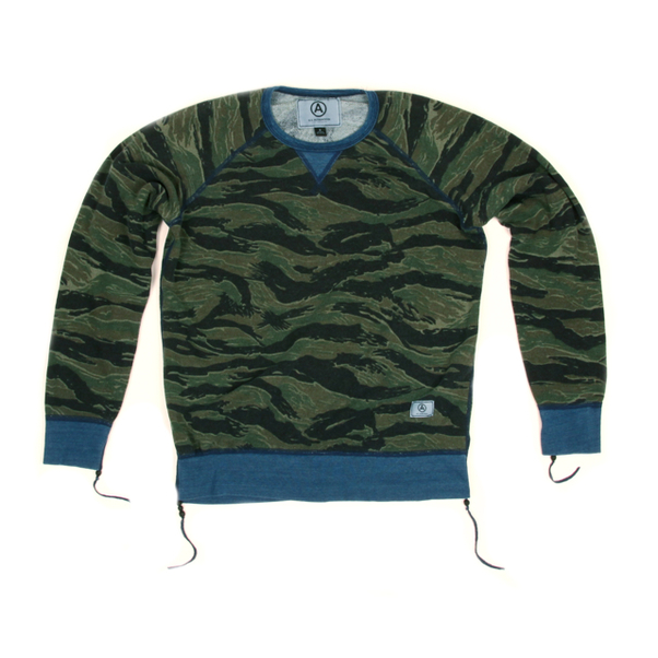 US Alteration Tiger Stripe Crewneck Sweater