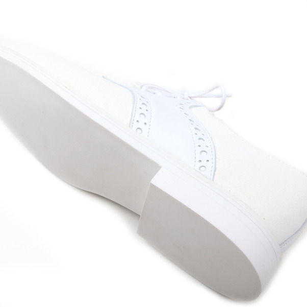 USSKB Mark McNairy White Lea Suede Saddle Shoe-5 USSKB Mark McNairy White Lea Suede Saddle Shoe-5