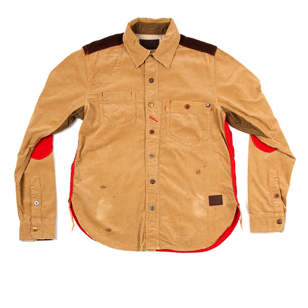 Strivers Row & Co. Red Contrast Woven L_S Shirt