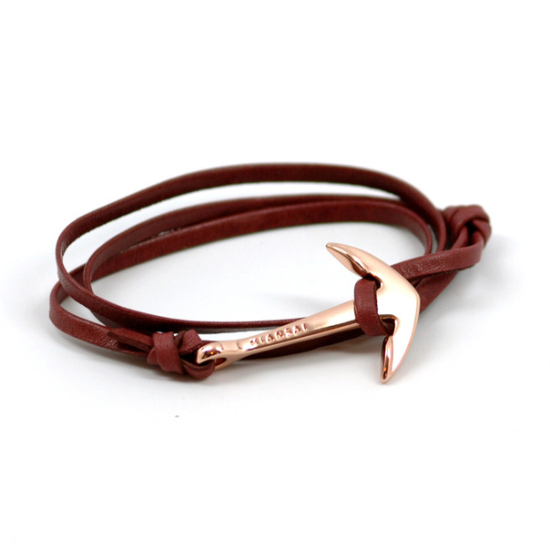 Miansai Anchor Rose Leather Bracelet-3 Miansai Anchor Rose Leather Bracelet-3