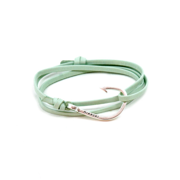 Miansai Silver Tone Hook Leather Bracelet-5 Miansai Silver Tone Hook Leather Bracelet-5