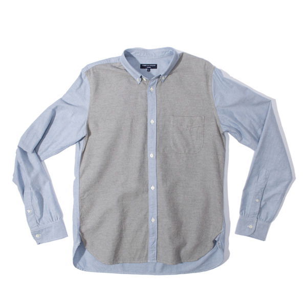 COMME des GARCONS HOMME Mixed Fabric Oxford BD Shirt