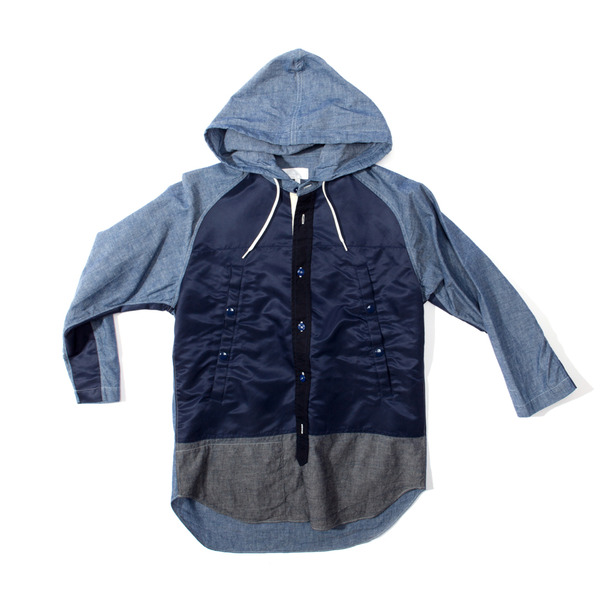 Ganryu COMME des GARCONS Hooded Chambray Shirt